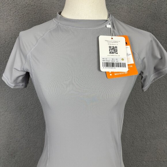 Bubblelime Women's UV Protection Short Sleeve Rash Guard Gray Size XS NWT's - Picture 1 of 8